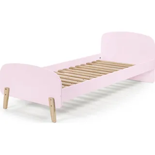 FURNLUX Kids Einzelbett Kiddy Pink 90x200cm / Hauptfarbe: Rosa / Abmessungen: 95 x 206 x 73 cm - Rosa