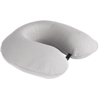 Komfortec Reisekissen, 100% Visco-Memory Schaum Nackenhörnchen, Oeko-TEX-zertifiziertes Reisekissen, Nackenkissen - Stützkissen - Travel Pillow, Leicht, Grau