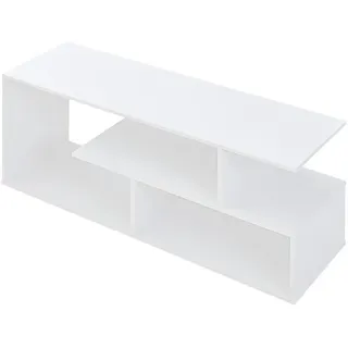 [en.casa] Anän Fernsehtisch Lowboard 100 x 29,5 x 42 cm Weiß Spanplatte