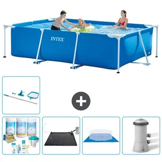 Rechteckiger Frame Pool - 300x200x75 cm - 6-teilig S20833 - Blau
