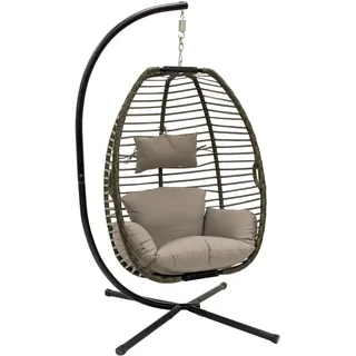 VIVERE Nest-Sessel 120 x 120 cm / 110 kg - Mond - Grau