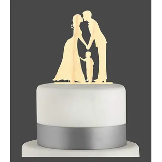 Cake Topper #23 Acryl, Tortenstecker, Tortenfigur, Hochzeitstorte ... (Holz) Art.Nr. 5107