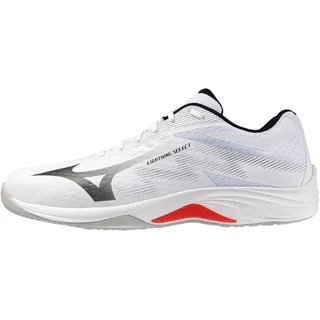 Mizuno LIGHTNING SELECT", Unisex Volleyballschuh White/Black/Fiery Red White/Black/Fiery Red 11 - weiß