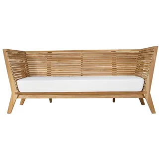 Jan Kurtz William Gartenbank Teak natur inkl. weißes Kissen