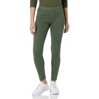 Amazon Essentials Damen Stretch-Schlupf-Jeggings mit mittlerer Leibhöhe - Auslaufmodell, Dunkelgrün, 38
