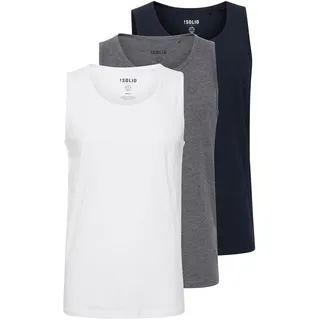 Muskelshirt SOLID "Tanktop SDCasal", Herren, Gr. XL, bunt (3mix col), Obermaterial: 100% Baumwolle CO., Tops Muskelshirt