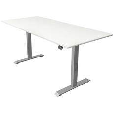Bild von Move 1 elektrisch höhenverstellbarer Sitz-Steh-Schreibtisch 180x80cm weiß/silber (2275)