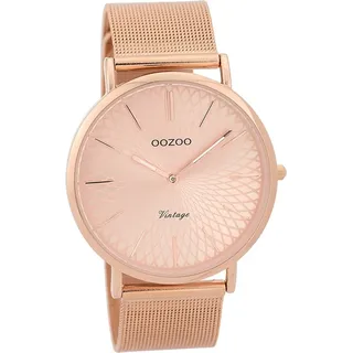 Oozoo Damen Armbanduhr rosegold Analog Vintage Series Edelstahlarmband D2UOC9343