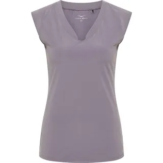 VENICE BEACH Sport-T-Shirt für Damen mit körperumspielender Schnittform und V-Ausschnitt ELEAM L, White