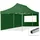 Faltpavillon 6 x 3 m inkl. 2 Seitenteile Dunkelgrün