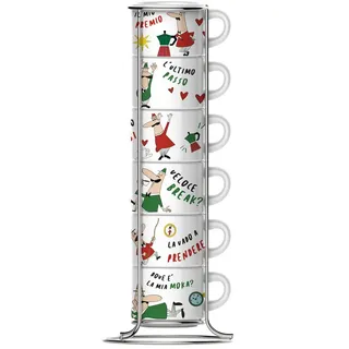 Bialetti Espressotasse 0,09 l Bunt 7 St.