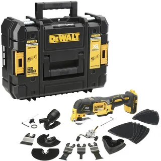 DeWalt DCS355NT ohne Akku + Transportkoffer + Schleifplatte + Schleifblätter + Sägeblatt