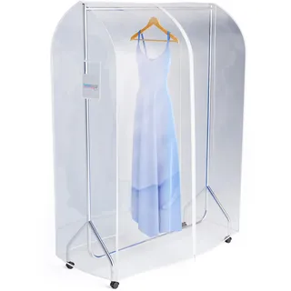 Hangerworld Transparente Abdeckung 117 x 160 x 58 cm Hülle für Kleiderständer mit Reißverschluss