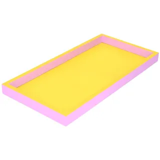 Gift Company Neo, Tablett, rechteckig (29,9x2x14,9cm), 2 farbig, gelb/rosa
