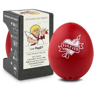 Love PiepEi - Singende Eieruhr zum Mitkochen - Eierkocher für 3 Härtegrade - Hochzeitsgeschenke für Brautpaare - Lustiges Kochei - Musik Eggtimer - Brainstream