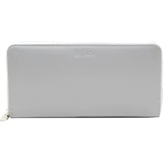 Esquire Leder Geldbörse Viktoria Zip Around Wallet Grey grau - Braun