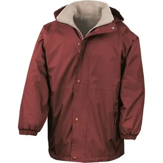 Result - Jacke wendbar für Herren/Damen Uni RW10199 (XXL) (Burgunderrot/Camel) - Rot