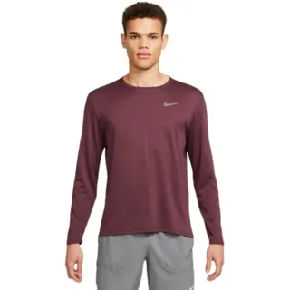 Nike Df Uv Miler Bluse Night Maroon/Cedar/Htr/Reflective S L