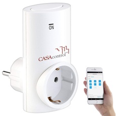 CASAcontrol Zubehör zu Fernbedienbare Steckdose: Funksteckdose SF-336.sh für Smart Home Basis-Station Smart WiFi (Funksteckdosen Set)