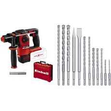 Einhell Professional Akku-Bohrhammer HEROCCO 18/20 Power X-Change (18 V, Brushless, 2,2 J, SDS-plus, pneumatisches Schlagwerk, inkl. Koffer, 12-tlg. Bohrer-Set, ohne Akku)