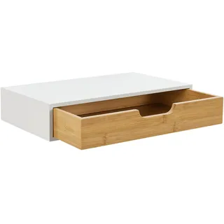 [en.casa] Wandregal 40 x 8 x 24 cm Weiß