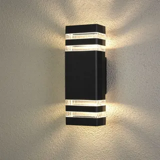 Lumiled Außenleuchte Aluminium GU10 spritzwassergeschützt IP44 schwarz