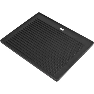 GriHero Gusseisen Grillplatte Wendeplatte 48.5 X 32 CM - Universal Gussplatte Beidseitig Verwendbar, Gussplatte Gasgrill für Gasgrill, Kohlegrill & Elektrogrill Zubehör