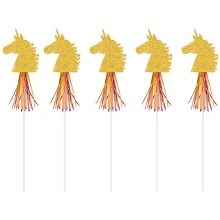 Amscan 341929 - Zauberstäbe Magical Unicorn, 6 Stück, 45,4 cm, Einhorn, Kindergeburtstag