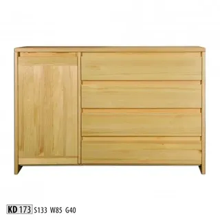 Kommode Sideboard Echtholz Neu Anrichte Schrank JVmoebel - Beige