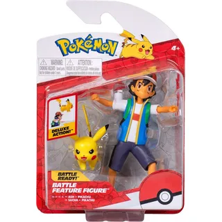 Jazwares Pokémon - Battle Feature Figure Ash Pikachu