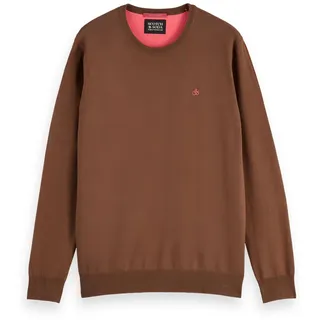 Scotch & Soda Herren Seasonal Core-Regular Fit Ecovero Blend Crewneck Sweater, Soft Silt 210, L