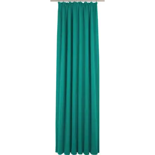 Vorhang ADAM "Uni Collection" Gr. 4, blau (petrol), B:145cm H:245cm, Baumwolle (Bio-Baumwolle), Gardinen, Vorhang, aus 100% Bio-Baumwolle, Vorhang nach Wunschmaß