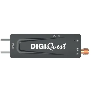 DIGIQuest XO Stick, DVB-T2, Schwarz - Sparen Sie Energie durch die Stromversorgung des Fernsehgeräts, 2-in-1-Fernbedienung, ideal für Wandfernseher