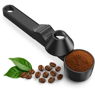 FrostyFlair Kaffeelöffel Portionierer, Messlöffel & Kaffeelöffel, Dosierlöffel für Kaffee & Tee, Mini Espresso Löffel mit Trichter Design, 2 TBSP Kapazität