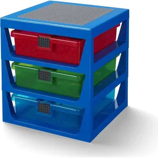 Room Copenhagen Schubladenbox 3-Drawer Storage Rack 4-tlg. blau