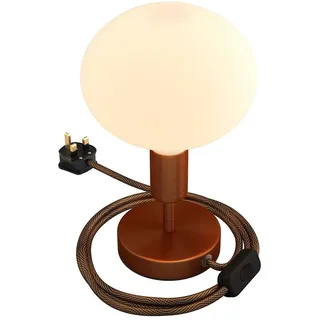 Creative Cables Alzaluce Tischlampe 5 Cm - Satin Copper - EU Plug