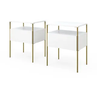 Vicco Nachttisch Mira 40 x 50 cm 2er Set