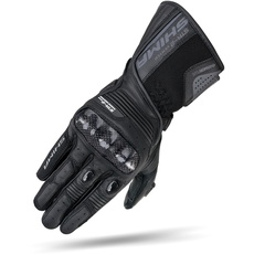 SHIMA STR-2 Motorradhandschuhe für Männer - Touchscreen Sommer Sport Leder belüftet Biker Handschuhe mit Haupt-Protektor, Palm und Finger Schieberegler, verstärkte Handfläche (Schwarz Vent, XXL)