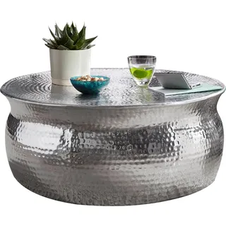 Wohnling Mid.you Couchtisch silber Metall rund 75x31x75 cm,