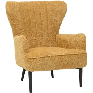 MCW Lounge-Sessel K37 Stoff Chenille 500g/m2 Gelb