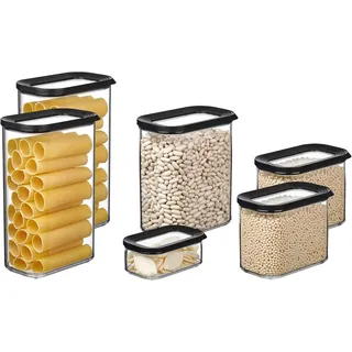 Mepal MODULA Vorratsdosen Set 6-teilig schwarz - Schwarz