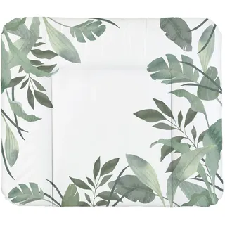 Rotho Babydesign Wickelauflage Breit (84 x 72 cm) - wickelauflage - wickeltischauflage - abwaschbar - wickelmatte - wasserdicht - Motiv Soft Tropical
