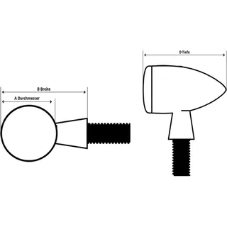 HIGHSIDER ENTERPRISE-EP1 CNC LED 3in1 Rück-, Bremslicht, Blinker für