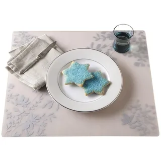 Modern Twist MT 002751 Jardin Tischset, Silikon, Silber, 40 x 30 x 1,12 cm