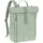 Wickelrucksack Wickeltasche Rucksack mit Wickelunterlage, Kinderwagenbefestigung, Flaschenhalter nachhaltig produziert/GRE Rolltop Up, silver green