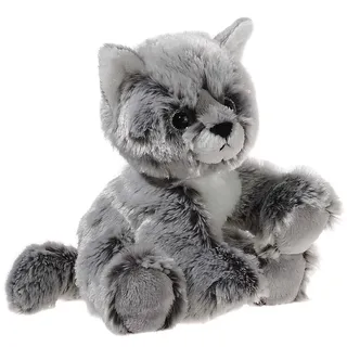 HEUNEC Glitter-Kitty Katze 20 cm Graumeliert