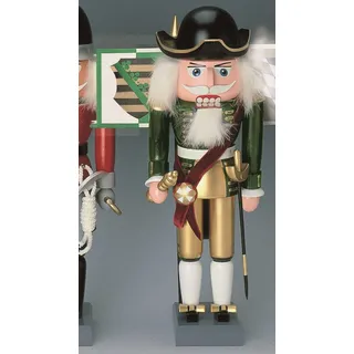Nussknacker August der Starke,klein 30 cm NEU Holzfigur Erzgebirge Nußknacker