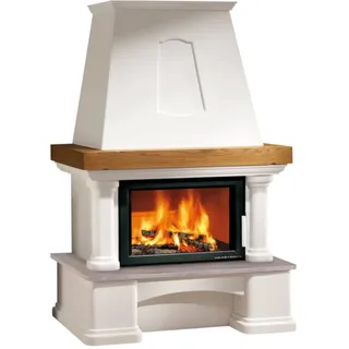 Haas+Sohn Kaminbausatz Genf-III | Quarzit Mocca Creme | Komfort-IV | 8kW