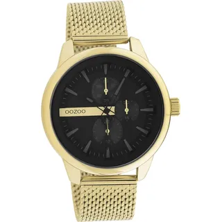 Oozoo Herren Armbanduhr gold Analog Timepieces Metall Mesharmband D2UOC11017 - Gold