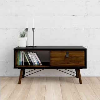Home Affaire Ry Schwarz Walnuss 101,8 x 50 x 48,2 cm